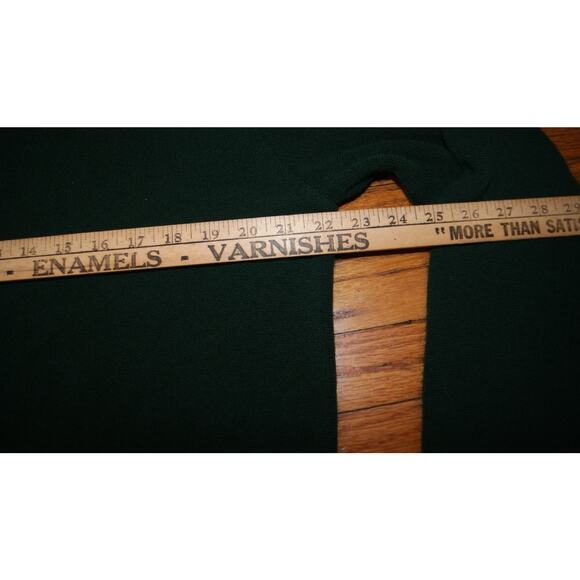 Vintage Izod Lacoste Green Cardigan Sweater M USA Made Orlon Acrylic Preppy Logo - Picture 7 of 9